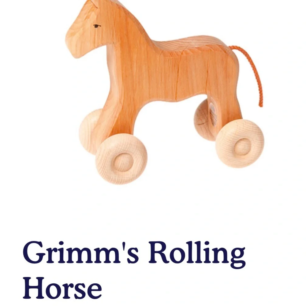 50%offw❤️ Lot Wooden Camel -car horse push toy raw wood Camel p02